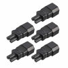 Picture of uxcell AC110-250V 10A Male IEC320 Male C14 to Female C5 Power Socket Adapter for Cord Connecting 5 Pcs