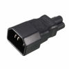 Picture of uxcell AC110-250V 10A Male IEC320 Male C14 to Female C5 Power Socket Adapter for Cord Connecting 5 Pcs