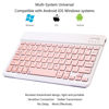 Picture of Ultra-Slim Bluetooth Keyboard Portable Mini Wireless Keyboard Rechargeable for Apple iPad iPhone Samsung Tablet Phone Smartphone iOS Android Windows (10 inch Pink)