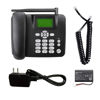 Picture of BISOFICE Fixed Wireless Phone 2G Desktop Telephone Support GSM 850/900/1800/1900MHZ SIM Card Cordless Phone with Antenna Radio Alarm Clock SMS Funtion for House Home Call Center Office Company Hotel