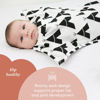 Picture of SleepingBaby Zipadee-Zip Swaddle Sleep Sack with Zipper Convenience - Baby Swaddle Transition Blanket (Polyester) - Black Teepee - X-Small (3-6 Month)