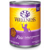 Picture of Wellness Complete Health Grain-Free Wet Canned Cat Food, Natural Ingredients, Made with Real Meat, All Breeds, Smooth Pate (Turkey & Salmon, 12.5-Ounce Can, Pack of 12)