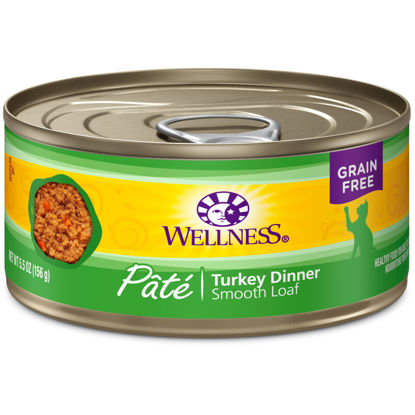 Picture of Wellness Complete Health Grain-Free Wet Canned Cat Food, Natural Ingredients, Made in USA with Real Meat, All Breeds, Smooth Pate 5.5 Oz(Pack of 24)