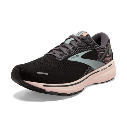 Picture of Brooks Ghost 14 Women's Neutral Running Shoe - Black/Pearl/Peach - 5