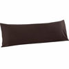 Picture of FLXXIE 1 Pack Microfiber Body Pillow Case, 1800 Super Soft Pillowcase with Envelope Closure, Wrinkle, Fade and Stain Resistant Pillow Cover, 20x54, Dark Brown