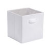 Picture of Amazon Basics Collapsible Fabric Storage Cubes Organizer with Handles, 10.5"x10.5"x11", White - Pack of 6