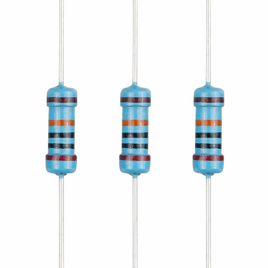 Picture of EDGELEC 100pcs 200K ohm Resistor 1/2w (0.5Watt) ±1% Tolerance Metal Film Fixed Resistor, Multiple Values of Resistance Optional