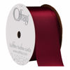 Picture of Berwick Offray 985618 1.5" Wide Single Face Satin Ribbon, Sherry Red, 4 Yds