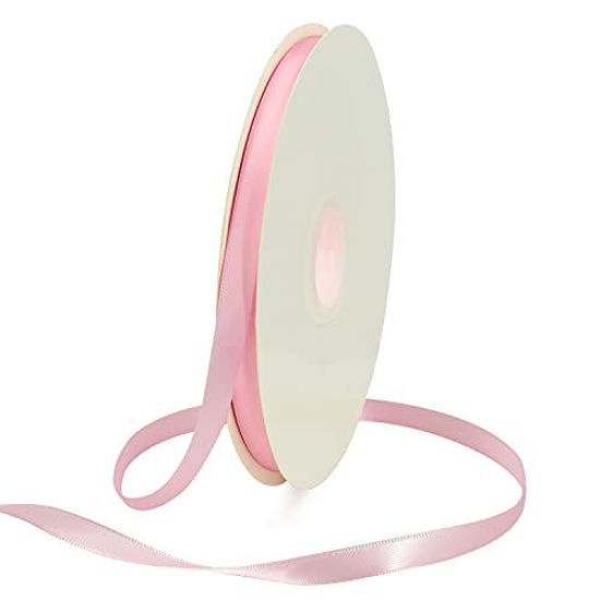5yd/roll 1 Inch Hollow Out Pattern Pink Ribbon For Gift Wrapping