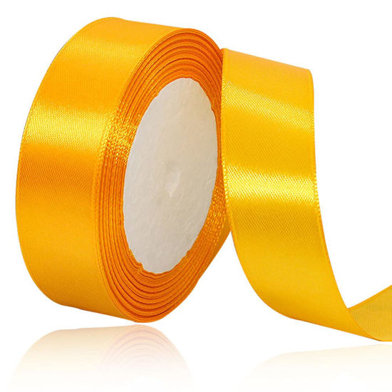  LIUYAXI 2 X 50 Yards Solid Yellow Grosgrain Ribbon, Perfect  for Crafts, Wedding Decor, DIY Hair Accessories, Sewing, Gift Package  Wrapping and More