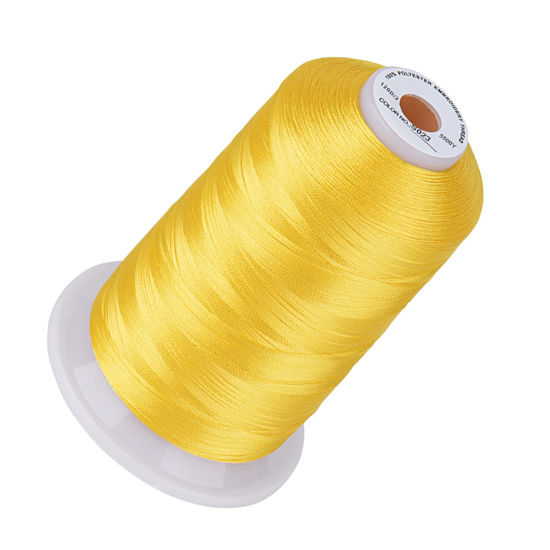 Picture of Simthread Embroidery Thread Sun Flower S023 5500 Yards, 40wt 100% Polyester for Brother, Babylock, Janome, Singer, Pfaff, Husqvarna, Bernina Machine