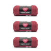 Picture of Red Heart Super Saver Brushed Soft Brick Yarn - 3 Pack of 140g/5oz - Acrylic - 4 Medium (Worsted) - 255 Yards - Knitting/Crochet