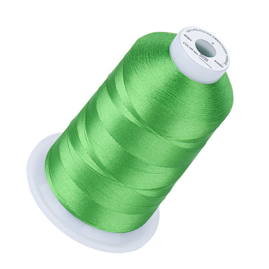 Picture of Simthread Embroidery Thread Christmas Green S039 5500 Yards, 40wt 100% Polyester for Brother, Babylock, Janome, Singer, Pfaff, Husqvarna, Bernina Machine