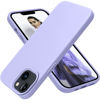 Picture of OTOFLY Designed for iPhone 13 Case, Silicone Shockproof Slim Thin Phone Case for iPhone 13 6.1 inch Light Purple