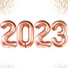 Picture of KatchOn, Giant 2023 Rose Gold Balloons - 40 Inch | 2023 Balloons Rose Gold | Rose Gold Graduation Decorations Class of 2023 | Rose Gold Balloon Numbers 2023 for Girl Graduation Party Decorations 2023