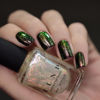 Picture of ILNP Limitless - Vivid Pink, Bright Green Iridescent Topper Nail Polish