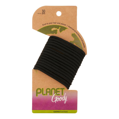 Picture of Goody Planet Goody Ouchless Elastic Thick Hair Tie - 30 Count Black - Medium Hair to Thick Hair - Hair Accessories