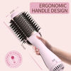 Picture of Hair Dryer Brush Blow Dryer Brush in One, Upgraded 4 in 1 Hair Dryer and Styler Volumizer with Negative Ion Anti-frizz Ceramic Titanium Barrel Hot Air Brush Hair Straightener Brush 75MM Oval Shape