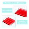 Picture of Colored Lash Extensions 0.07mm D Curl Red Individual Volume Lashes Extensions 8-15 Mix Length Color Eyelash Extensions for Salon (Red 0.07-D, 8-15mm)