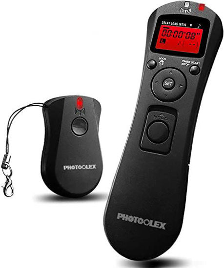 Picture of PHOTOOLEX Intervalometer Digital Camera Remote Shutter Release Controller LCD Timer Control 2.4G Wireless for Canon EOS Rebel T6 T7 80D 70D 60D 60Da 77D T7i T6i T6s SL2 SL1 T5 T3 T5i T4i T3i T2i