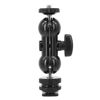 Picture of Ball Head Shoe Mount 1/4" Hot Shoe Mount Double Ballhead 1/4" Tripod Screw Multi-Function for LCD Monitors,Led Light,Microphone