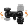 Picture of Ball Head Shoe Mount 1/4" Hot Shoe Mount Double Ballhead 1/4" Tripod Screw Multi-Function for LCD Monitors,Led Light,Microphone