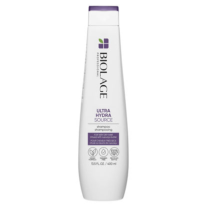 Picture of Biolage Ultra Hydra Source Shampoo | Deep Hydrating Shampoo for Very Dry Hair | Moisturizes Hair to Prevent Breakage | Paraben & Silicone-Free | Vegan | Salon Shampoo | 13.5 Fl. Oz