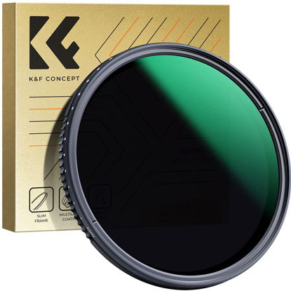 Picture of K&F Concept 58mm Variable Neutral Density Lens Filter ND8-ND2000 (3-11stop) Waterproof Adjustable ND Lens Filter with 24 Multi-Layer Coatings for Camera Lens (D-Series)