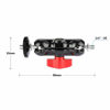 Picture of CAMVATE Universal Magic Arm with with Dual Ball Heads(Red,2 Pieces) - 2079