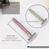 Picture of WEISHI Safety Razor Butterfly Open Double Edge Elegant Rainbow Color