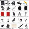 Picture of BMUUPY Accessories Kit for GoPro Hero 11 10 9 8 Max 7 6 5 4 3 GoPro 2018 Session Fusion Silver Black Insta360 SJCAM SJ4000 Yi 4K DBPOWER Campark OSMO EK5000 EK7000