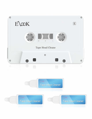 Picture of Elook Audio Cassette Head Cleaner Kit with 3 Bottles of Cleaning Liquid