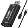 Picture of WUINMUT 4K Video Capture Card HDMI to USB 2.0 1080P Cam Link Game Capture Card Audio Capture Adapter Screen Record Device for Switch Gaming Streaming, Live Broadcasting (20CM Cable)