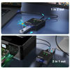 Picture of USB 3.0 Switch Selector, Bi-Directional USB Switch 2 in 1 Out / 1 in 2 Out, MLEEDA USB Switcher for 2 Computers Share Keyboard Mouse Scanner Printer, Desktop Controller and 2 USB3.0 Cables Included