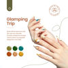 Picture of Beetles 20Pcs Gel Nail Polish Kit with Base Gel Top Coat Gift for Women, Glamping Trip Emerald Green Orange Brown Blue Golden Holiday Polish Set, Soak off UV DIY Manicure