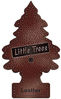 Picture of LITTLE TREES Car Air Freshener | Hanging Paper Tree for Home or Car | Leather Scent | 12 Pack