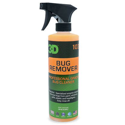 Picture of 3D Bug Remover - All Purpose Exterior Cleaner & Degreaser to Wipe Away Bugs on Plastic, Rubber, Metal, Chrome, Aluminum, Windows & Mirrors, Suitable for use on Car Paint, Wax & Clear Coat 16oz.