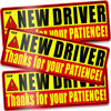 Picture of PSLER 3 Pcs New Driver Magnet for Car - Student Driver Car Magnet Funny Be Patient Student Driver Magnet Safety Warning Rookie Driver Car Bumper Magnets New Driver Teen Boys Girls Gifts