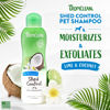 Picture of TropiClean Lime & Coconut Deshedding Dog Shampoo for Shedding Control | Natural Pet Shampoo Derived from Natural Ingredients | Cat Friendly | Made in the USA | 20 oz.