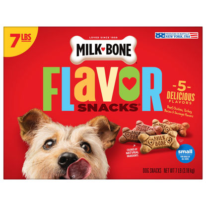 Picture of Milk-Bone Flavor Snacks Dog Treats, Small Biscuits, 7 Pounds