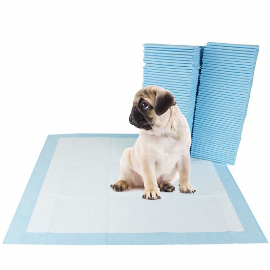 Picture of BV Pet Potty Training Pads for Dogs Puppy Pads, Pee Pads, Quick Absorb, 22" x 22" Training Pad, 100 Count Dog Pee Pads, Doggie Pads, Disposable Puppy Pee Pads