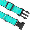 Picture of Joytale Reflective Dog Collar,Soft Neoprene Padded Breathable Nylon Pet Collar Adjustable for Medium Dogs,Teal,M