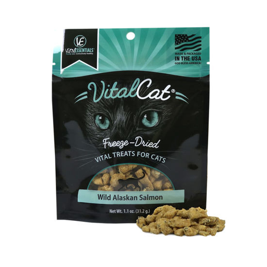 Picture of Vital Essentials Freeze Dried Cat Treats, Wild Alaskan Salmon 1.1 oz