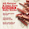 Picture of Natural Farm Odor Free Bully Sticks (4 Inch, 25 Pack) for Small & Medium Dogs - 100% Beef Chews for Pups, Non-GMO, Grain-Free, Fully Digestible Long Lasting Dog Treats