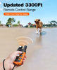 Picture of Bousnic Dog Shock Collar - 3300Ft Dog Training Collar with Remote for 5-120lbs Small Medium Large Dogs Rechargeable Waterproof e Collar with Beep (1-8), Vibration(1-16), Safe Shock(1-99)(Orange)