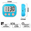 Picture of Classroom Timers for Teachers Kids Large Magnetic Digital Timer 4 Pack Blue White