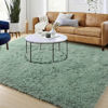 Picture of Sage Green Area Rug for Bedroom,4'X6',Fluffy Shag Rug for Living Room,Furry Carpet for Kids Room,Shaggy Throw Rug for Nursery Room,Fuzzy Plush Rug,Green Carpet,Rectangle,Cute Room Decor for Baby