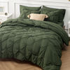 Picture of Bedsure Full Size Comforter Sets - Bedding Sets Full 7 Pieces, Bed in a Bag Olive Green Bed Sets with Comforter, Sheets, Pillowcases & Shams, Adult & Kids Bedding