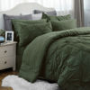 Picture of Bedsure Full Size Comforter Sets - Bedding Sets Full 7 Pieces, Bed in a Bag Olive Green Bed Sets with Comforter, Sheets, Pillowcases & Shams, Adult & Kids Bedding