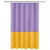 Picture of ALYVIA SPRING Waterproof Fabric Shower Curtain Liner - Soft & Light-Weight Cloth Shower Liner, 3 Bottom Magnets, Hotel Quality & Machine Washable - Standard Size 72x72, Lavender and Yellow